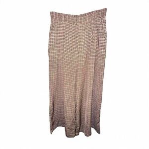Tronjari Plaid Wide-Leg Trousers